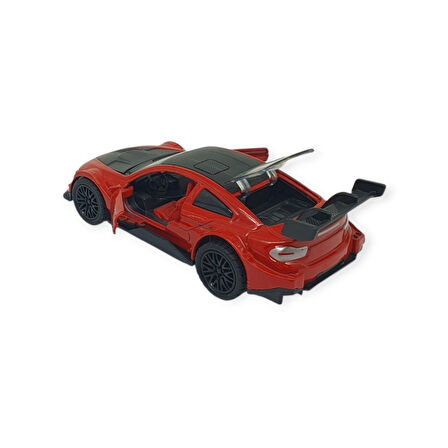 Çek Bırak Metal Arabalar 12 cm - 3671C - Kırmızı (Lisinya)