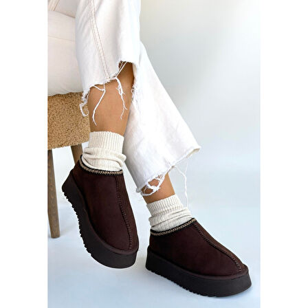 Foyk Kahverengi Süet Bot - Lisinya