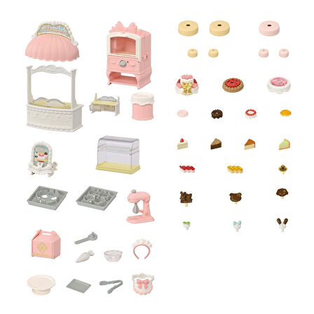 5807 Sylvanian Families Kasaba Pasta Dükkanı Oyun Seti +3 yaş