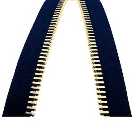 Demir Dişli Çanta Fermuarı En 3 Cm Petrol Mavisi