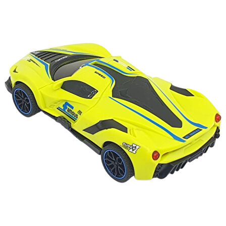 Sürtmeli Drift Arabalar 15 cm - D400-52 - Sarı (Lisinya)