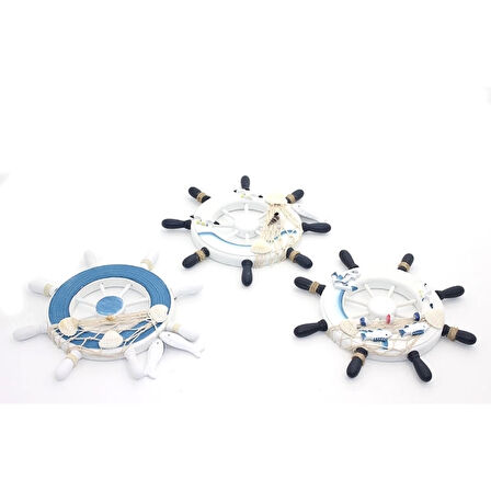 Ahşap Marin Duvara Asmalı Dümen Alk2464 ( Lisinya )