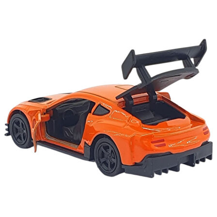 Çek Bırak Metal Küçük Arabalar 8 cm Turuncu
