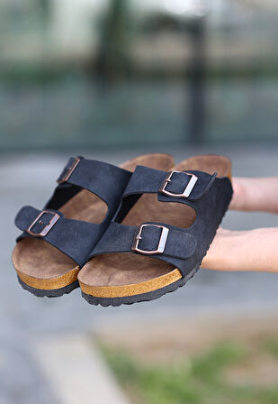 Rıno Siyah  Nubuk Terlik - Lisinya