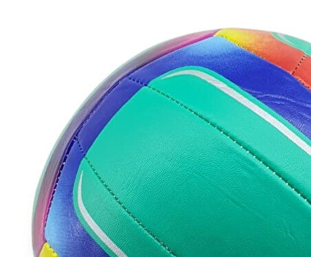 Voleybol Topu Desenli 280 gr - VB-810-YEŞİL (Lisinya)