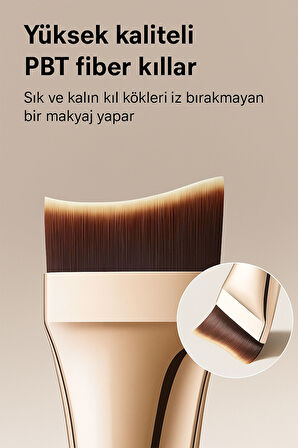 Yüksek Kaliteli Pbt Fiber Kıllı İz Bırakmayan Makyaj Fırçası