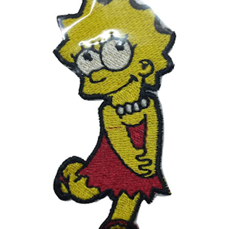 Aplike Ütü İle Yapışan Simpson Lisa Arma 6x2,5 Cm