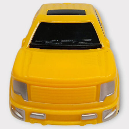 Çek Bırak Arabalar 10 Cm - Sarı Pick-Up (Lisinya)