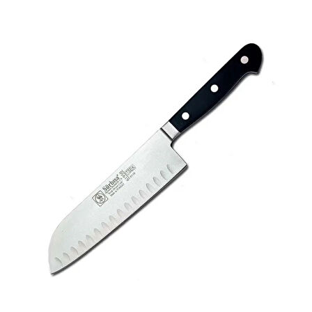 61950 - Sıcak Dövme Oluklu Santoku Şef Bıçağı 18 Cm ( Lisinya )