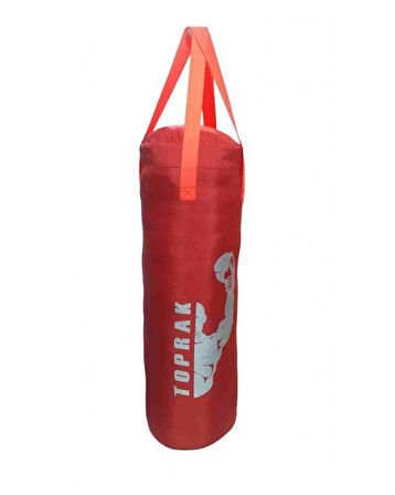 Boks Torbası Eldiven Ve Karabina Hediyeli İçi Dolu 50x20 Cm Kırmızı 4KG