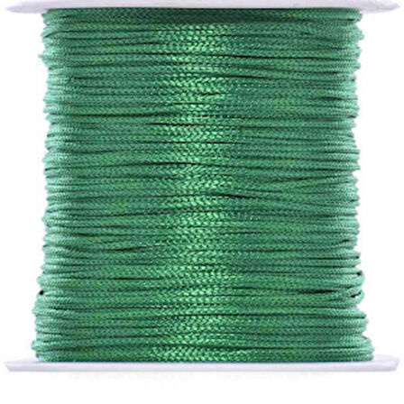 Paraşüt İpi, Bileklik-kolye Örgü İpi 1 Mm 50 Metre Yeşil