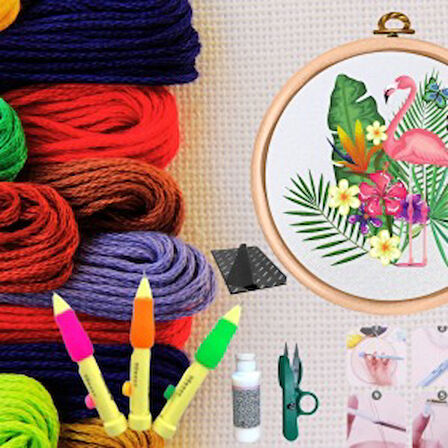 Punch Seti Nakış Seti Kasnaklı Kendin Yap Seti Seri 16