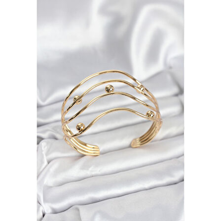 Pirinç Gold Renk Kadın Bileklik - Lisinya