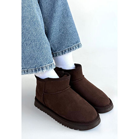 Elsa Kahverengi Süet Bot - Lisinya