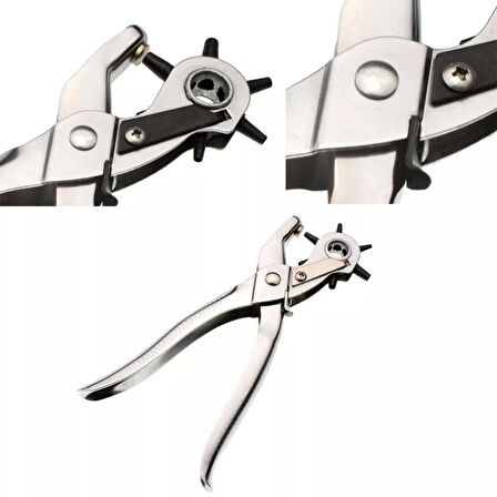 İkili Kemer Delme Ve Perçin Atma Pensesi Takımı (yedekli) ( Lisinya )