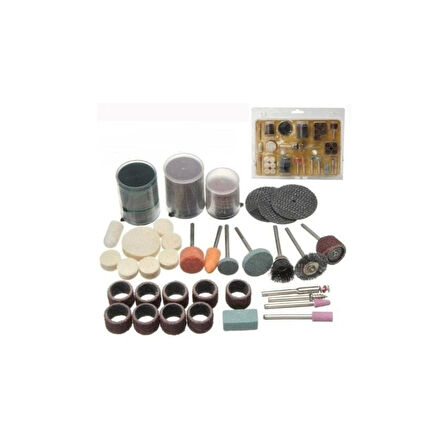 105 Parça Taşlama Zımpara Dremel Gravür Oyma Aksesuar Set ( Lisinya )
