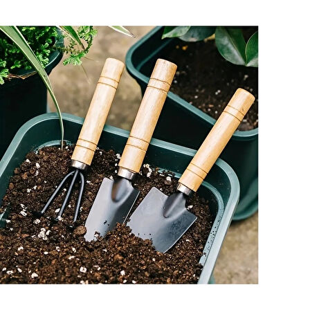 Portatif Kazma Kürek Tırmık Seti ( Lisinya )