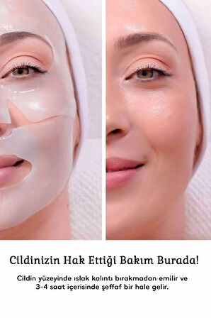 Şeffaflaşan Bio Kolajen Cilt Maskesi – Anında Parlaklık Ve Nemlendirme