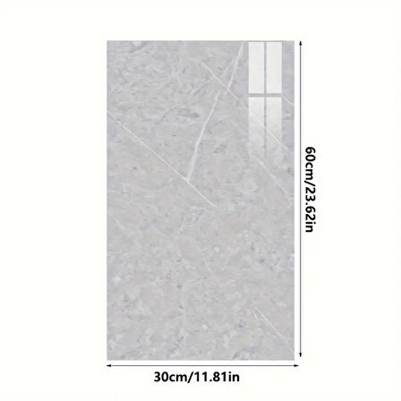 Gri Mermer Desenli Alüminyum Plastik Duvar Sticker ( Lisinya )