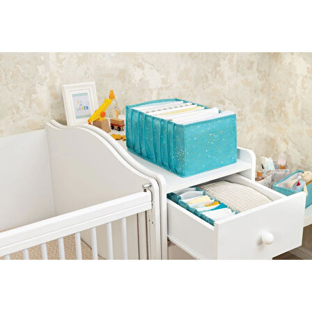 Bebek Akordiyon Organizer Çekmece Düzenleyici Large (yeşil)