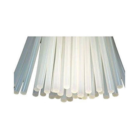 Şeffaf Sıcak Silikon Çubuğu Mum Silikon Kalın 1 Kg 30 Cm ( Lisinya )