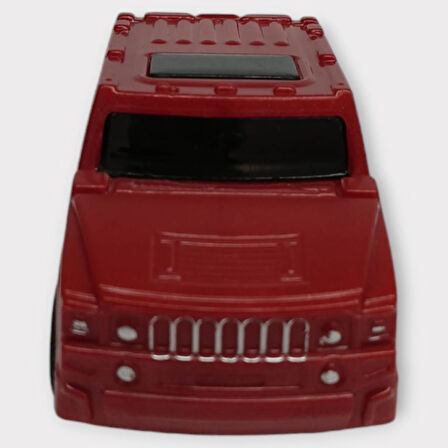 Çek Bırak Arabalar 10 Cm - Kırmızı Jeep (Lisinya)