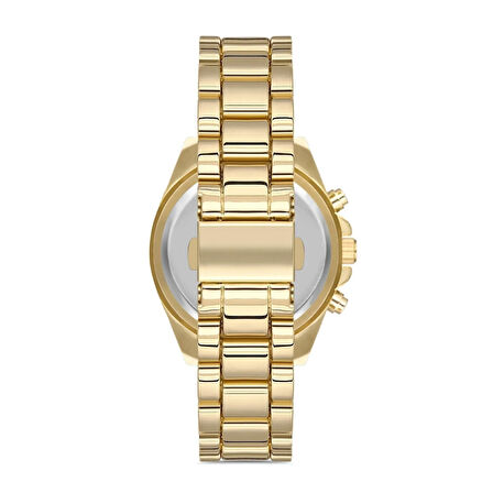 Zarif Ve Şık Özel Tasarım Roma Rakam Detaylı  Metal kadın Kol Saati (gold) ( Lisinya )