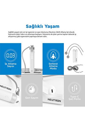 NeutronBluetoothluAkıllı Atlama İpi 