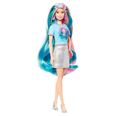 Ghn04 Barbie Sonsuz Saç Eğlencesi Bebek