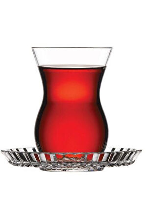 Paşabahçe beykoz crystallin çay takımı 12 parça çay seti