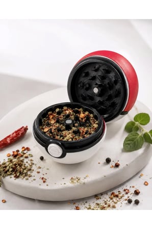 Arvina Atelier Top Tasarımlı Mini Tütün Öğütücü Grinder Kırmızı