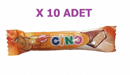 CİNO Çikolata Kaplı Portakallı Bar 10 ADET (20 Gr X 10)