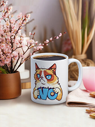 Baskılı Kupa Bardak Seramik Mug - No