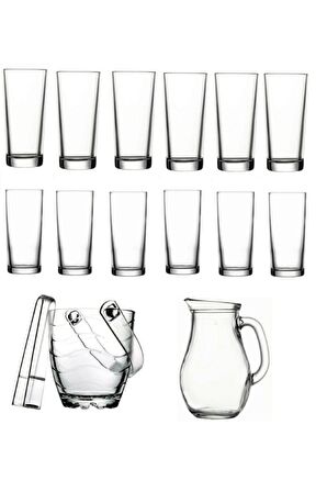 Paşabahçe rakı bardak ve 15 prç. rakı bardağı ve buz kovası seti 