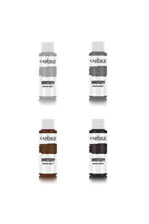 Ekonomik Akrilik Boya 4x59ml Koyu Renkler Avantajlı Paket