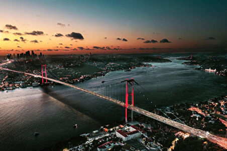 İstanbul Manzara Baskılı Porselen Türk Kahvesi Fincanı