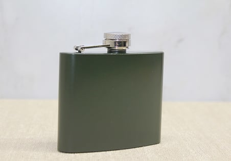 Özel Üretim Dağcılık Gereci Hobi Ekipmanı Hediyelik Eşya Tekli Haki 5 Oz Matara