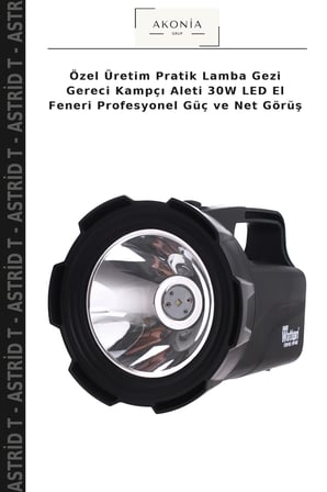 Özel Üretim Pratik Lamba Gezi Gereci Kampçı Aleti 30W LED El Feneri Profesyonel Güç ve Net Görüş
