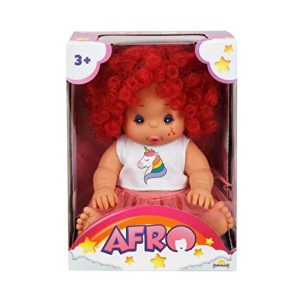 Afro Kıvırcık Saçlı Bebek 23 cm FABBATOYS