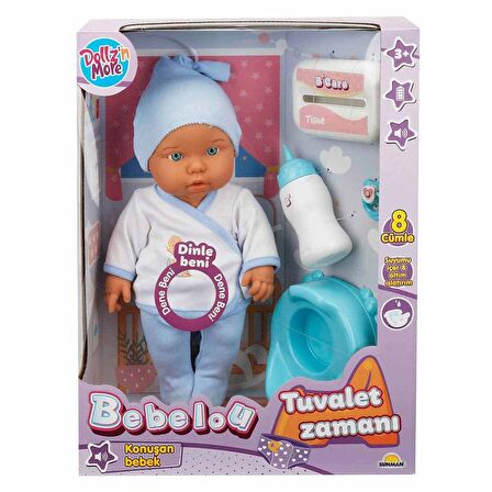 Bebelou Tuvalet Zamanı Sesli Bebek Seti 35 cm FABBATOYS 