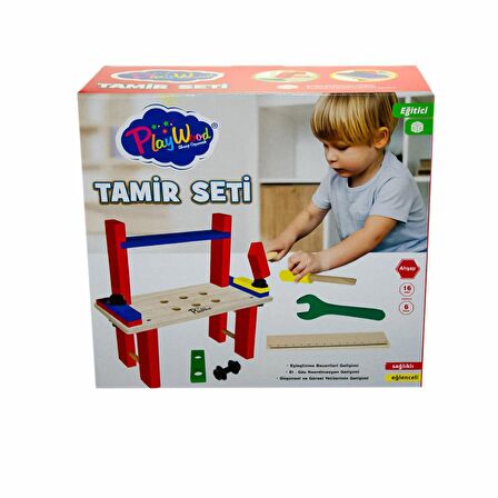 Kutuda Ahşap Tamir Seti - Onyıl Oyuncak FABBATOYS