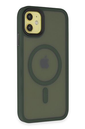 Mkorayavm Apple iPhone 11 Uyumlu Magsafe Şarj Özellikli Lens Korumalı Kapak