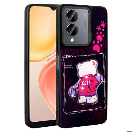 Mkorayavm Vivo Y36 5G TPU Malzemeli Kabartmalı İkonik Figürlü  Silikon Kapak