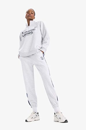 DeFactoFit Standart Fit Baskılı Jogger Paça Standart Boy Sporcu Eşofman Altı D8100AX25SPGR93