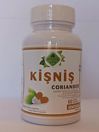 Kişniş Kapsül (CORİANDER CAPSULE) 60 Adet