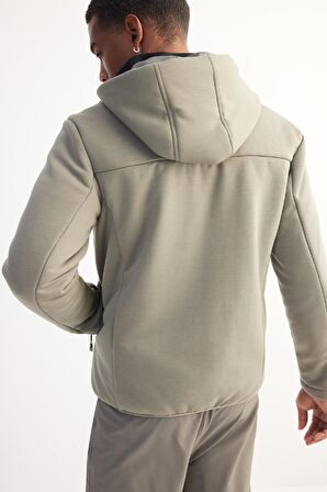 DeFactoFit Rüzgar Geçirmez Mont Slim Fit Dar Kesim Kapüşonlu Fermuarlı Cepli B2301AX25SPKH457