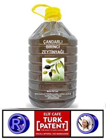 Çandarlı Birinci Zeytinyağı 5 lt Pet Şişe zeytinyağı 5 litre 1 adet