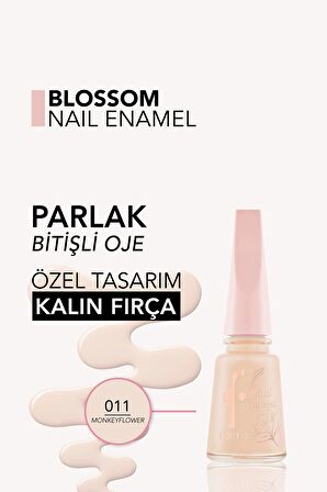 Flormar Blossom Yoğun Pigmentli & Uzun Süre Kalıcı Parlak Bitişli Oje