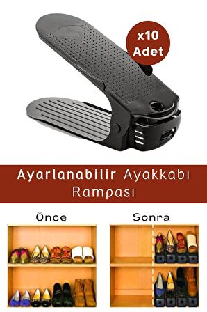 Ayarlanabilir Ayakkabı Rampası 10 Adet