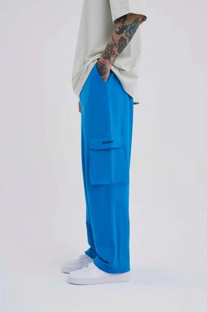 Erkek Kargo Cepli Oversize Baggy Eşofman Altı Lens